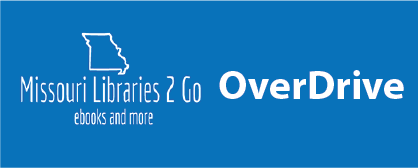 missouri libraries 2 go blue logo link to overdrive